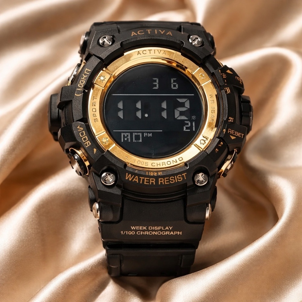 Activa Sync X Invicta Men's Digital Watch - 50mm. Black (ACW8046-003)